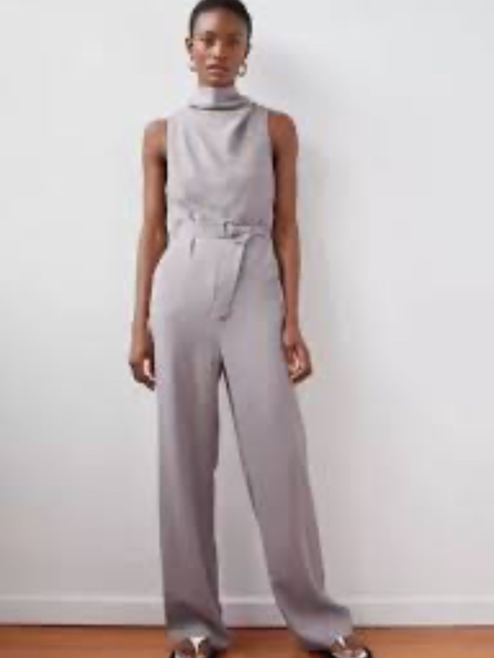 NWT Aritzia Babatón Rossi cowl neck jumpsuit size 6 $178 wide leg sleeveless